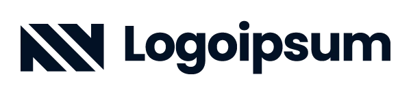 Dark blue Logolpsm text next to a zigzag motif on a light background.